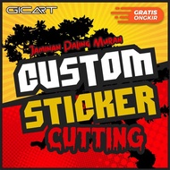 Custom Sticker Cutting Sticker Motor Mobil Jaminan Murah Berkualitas Anti Air Tahan Panas/Aksesoris Sepeda/Komputer