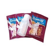 [3x Growssy Package + 1 Bottle 60 ML] Kitten Milk 0-3 months Dot 60cc