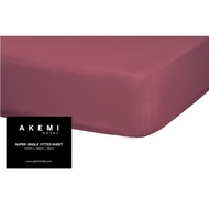 Akemi Super Single Bed Fitted Bedsheet Bed Sheet (107cm x 190cm + 25cm )