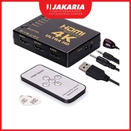 Hdmi Switch 5 Port Remote 4K Ultra HD HDMI Switcher 4K Remote 1-5