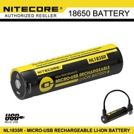 Nitecore 18650 Battery NL1835R 3500mAh Li-Ion USB rechargeable battery