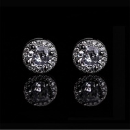 New Earstuds for men, personalized full diamond fashion earrings, niche design for men's earrings