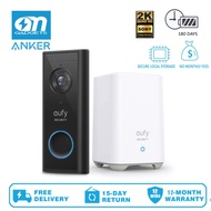 Anker E8210 Eufy Security Wireless Video Doorbell (Battery-Powered) with 2K HD, No Monthly Fee, On-D