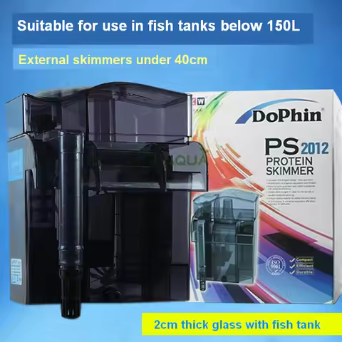 High Quality Marine Aquarium Hanging Protein Skimmer 500L/h For Less Than 200L Fish Tank Compact Eff