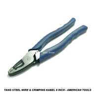 Crimping | 9 Inch Steel Wire & Cable Crimping Pliers - American Tool
