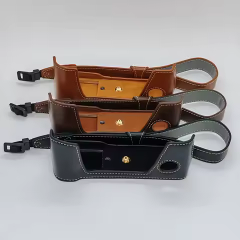 Hand Strap Camera Bag For Fujifilm X-PRO2 Xpro2 PU Leather Case Cover With Bottom Battery Opening