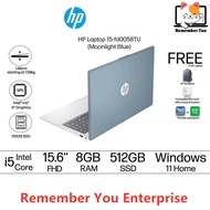HP 15-Fd0058TU 15.6" FHD Laptop Moonlight Blue ( I5-1335U, 8GB, 512GB SSD, Intel, W11, HS )
