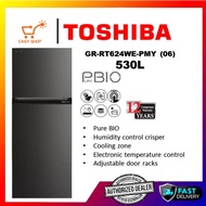 Toshiba 530L GR-RT624WE-PMY(06) 2 Door Inverter Refrigerator
