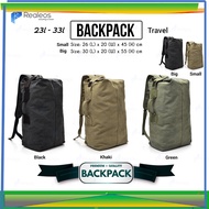 Realeos 23-33L Men Travel Outdoor Sports Canvas Large Capacity Backpack R688