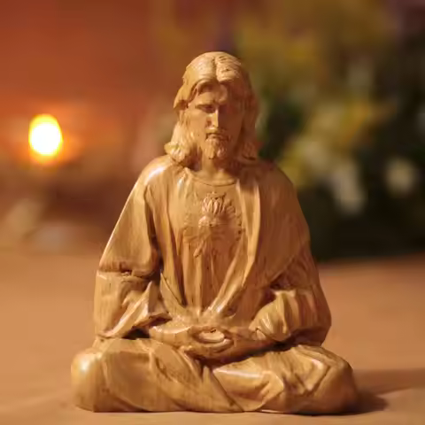 Sacred Jesus Statue Meditation Jesus Sacred Statues Catholic Figurines Christ Savior Jesus Statue Ch