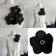 Mo* Eye-Catching Oversized Flower Pin Applique for Clothes Hat Sewing Patches DIY Scarf Wedding Dres