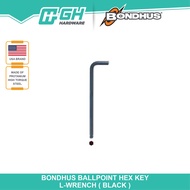 [ GH HARDWARE ] BONDHUS Ballpoint Hex Key L Wrench (Black) - 0.05" , 1/16", 5/64" , 3/32" , 7/64" , 