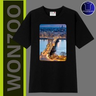 HUNGARY SOUVENIR TSHIRT T-SHIRTS BY BY HUNGARIA BUDAPEST - PREMIUM QUALITY