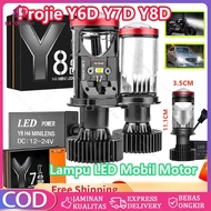Projector Y6D Y7D Y8D H4 Import Super Bright LED Car Motorcycle Lights LED Car Motorcycle Lights Y7D
