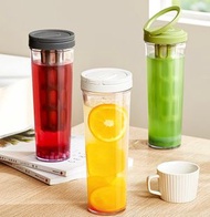 冷萃咖啡壺家用冷水壺大容量冷萃瓶冷泡水果茶壺冷淬冰滴壺 白色-1L 水壺 水樽