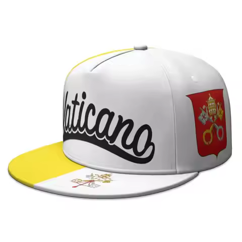 Vatican City State Free Custom Made Name Number Team Logo Brimmed Cap Country Travel Latin Nation Va
