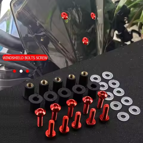 5mm 10PCS Windshield Bolts Screw Kit For Honda CBR125R CBR150R CBR250R CBR300R CBR250RR CBR400R CBR5