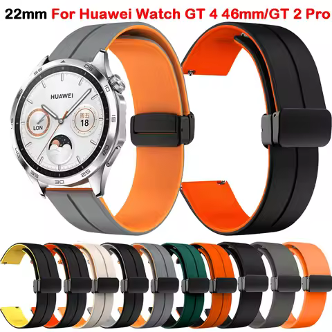22mm Magnetic Buckle Watch Band For Huawei Watch GT4 GT 4 46mm Strap Replacement Bracelet For Huawei