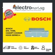 BOSCH 75CM CANOPY COOKER HOOD SERIES 4 DHL755BL (SILVER METALLIC) - EXCLUDE INSTALLATION
