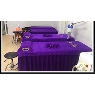 Spa bed sheets, eyelash bed sheets, massage bed sheets, shampoo bed sheets, class 1, with holes - Ha