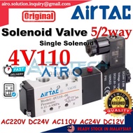AirTAC 4V110~410 Series Solenoid Valve 5/2 Way Single Coil 4V110 4V210 4V310 4V410