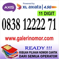 Nomor Cantik Axis 11 Digit Axiata Prabayar Support 4.5G Jaringan XL Nomer Kartu Perdana 0838 12222 71
