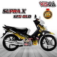 Decal Supra X 125 Lama Modif Keren Stiker Supra X 125 Lama Full Body Striping Supra X 125 Lama Varia