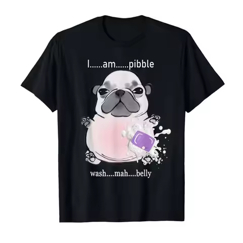 I Am Pibble Wash My Belly Pibble Meme Funny Dog Brainrot T-shirt for Women T Shirts Short Sleeve Top