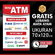 [ 70x120 ] Custom Mini ATM or ATM Banner with