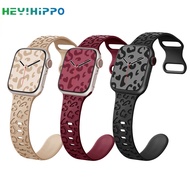 Leopard print silicone strap for Iwatch Band 44mm 40mm 45mm 41mm over 49mm 42mm 44mm 45mm Iwatch Ser