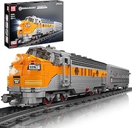 Mould King Technic EMD F7 WP Train Toys Building Set with Train Tracks, App Remote Control Train Set, STEM Toy Train Model Building Blocks Kit Construction Toys Gift for Adults and Kids 14+(1541 PCS)