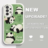 For Samsung Galaxy A70 A50S A50 A30S A30 A20S A20 A10S Cartoon Cute Bamboo Panda Soft Leather Phone Casing Cover