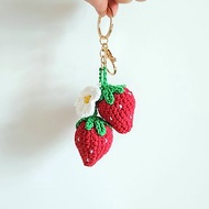 文青風 可愛草莓 鑰匙圈 吊飾