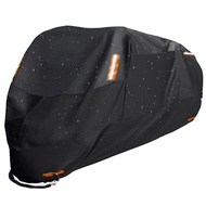 Thick 300D Motorcycle Covers Black Design Waterproof Motors Dust Rain Snow UV Protector Cover Indoor