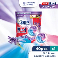 Breeze 5in1 Power Laundry Capsules Fresh Lavender 420g