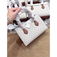 [Buy in the US] MK Sheila Small Sling Bag, white logo, size 24cm