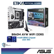 Asus B860M AYW GAMING WIFI M-ATX MOBO (LGA1851) | Intel B860 LGA 1851 Micro ATX DDR5 WiFi 6 Motherbo
