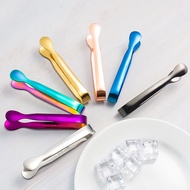 304 Stainless Steel Cube Sugar Tweezers Ice Tweezers Bar Cafe Restaurant Metal Round Head Thickened 