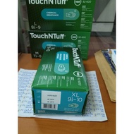 Ansell nitrile touch n tuff 92600 disposable hand glove, gloves