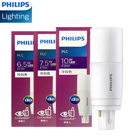 PHILIPS LED PLC 2P G24d Tube Lamp 6.5W 7.5W 10W MyCare 2-pin Downlight 3000K 4000K 6500K White Repla