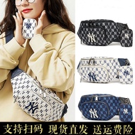 Korea Korea mlb New Style Chest Bag Retro Print NY Yankees Same Style Men Women Fashion Trend Diagonal Waist Bag Mobile Phone