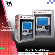 CIMB ATM Miniature Safe Piggy Bank - Cute Children's Toy - Savings on Banknotes and Coins