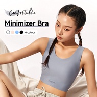 Janest Pullover Chest Binder Seamless Front Pad Sport Bra High-Support Binder Corsets S-4XL Janest B