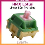 HMX Lotus linear switch mechanical keyboard switch Polabe Store Switch HMX Prelube smooth