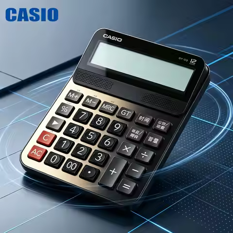 Casio GY/DY/MY-120/DJ-120D Silent and noise-free calculator for immersive use during nighttime work.