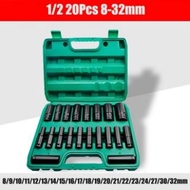 20pcs deep socket wrench set 1/ 2 drive socket wrench set impact socket wrench set socket set tools