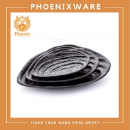 Betel Leaf Plate 5 Inches 6 8 Melamine Black Phoenix F151550 F151565 F151578