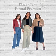 Premium Semi Formal Blazer | Women's Blazer | Blazer Korean Style | Korean Women's Blazer | Crop Blazer | Latest Blazer