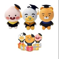 Kakao Friends 畢業公仔【現貨/預購】🇰🇷韓國直送  APEACH / RYAN / TUBE  畢業公仔