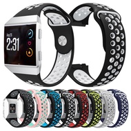 Fashion Double Color Sports Silicone Bracelet Strap Band For Fitbit Ionic SmartWatch Watachband Spor
